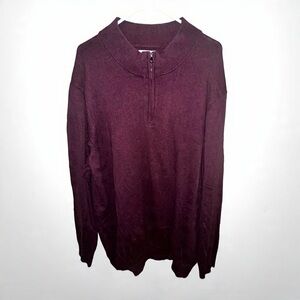 Harbor Bay Men's Burgundy Sweater